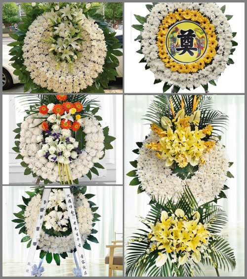 广东揭阳市普宁市里湖镇七贤村花圈速递