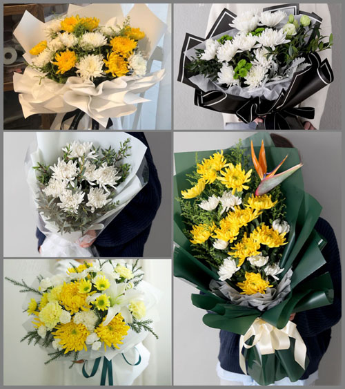 广东揭阳市普宁市里湖镇七贤村白事花束代送